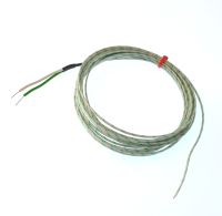 Thermocouple  jonction expose CEI  paire plate isole en fibre de verre - Type K avec terminaison  queue nue - 1/0,508 mm x 2 M
