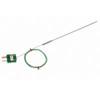 Thermocouple  isolation minrale avec joint en pot uni, 1 m de plomb IEC isol PFA et terminaison mini prise - Types K, J, T, N