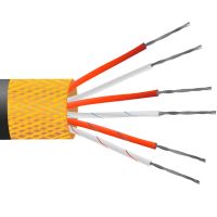 4 noyaux isolés en PVC, écran en cuivre étamé, câble / fil de capteur PRT