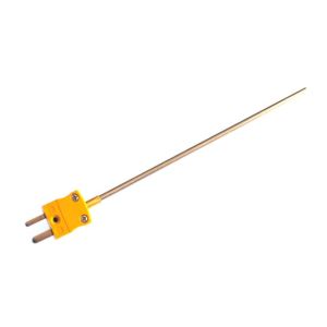 Thermocouple minral isol de 0,81 mm de diamtre avec fichon ANSI miniature  jonction isole  longueur de sonde de 250 mm