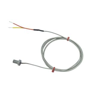 Thermocouple  boulon ANSI, acier inoxydable en fibre de verre sur cble tress - type K - filetage M8 - boulon de 25 mm