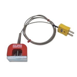 Thermocouple magntique ANSI Type K 11,8 kg (fer  cheval), cble isol PFA avec sur-tresse en acier inoxydable se terminant dans une prise standard - 3M
