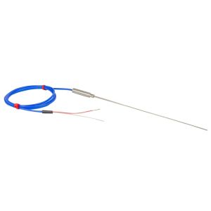 Thermocouple minral isol JIS avec joint simple et 1 m de plomb JIS isol en PFA - Type K - 1,0 mm x 250 mm