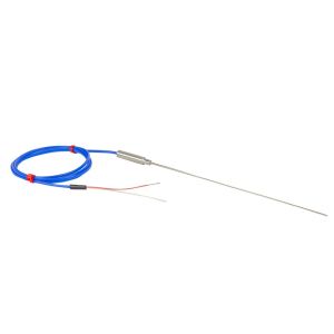 Thermocouple isol minral JIS avec joint simple et 1 m de plomb JIS isol en PFA - Type K - 1,5 mm x 250 mm