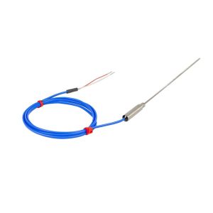 Thermocouple isol minral JIS avec joint simple et 1 m de plomb JIS isol en PFA - Type K - 1,5 mm x 500 mm
