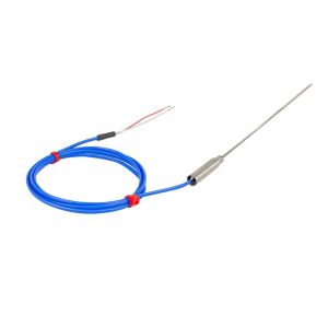Thermocouple minral isol JIS avec joint simple et 1 m de plomb JIS isol en PFA - Type K - 3,0 mm x 250 mm
