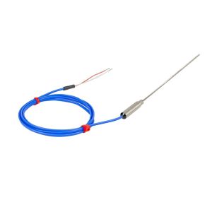 Thermocouple isol minral JIS avec joint simple et 1 m de plomb JIS isol en PFA - Type K - 3,0 mm x 500 mm
