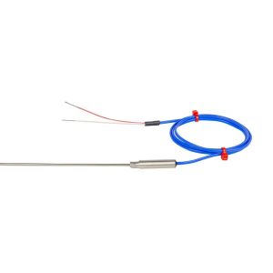 Thermocouple isol minral JIS avec joint simple et 1 m de plomb JIS isol en PFA - Type K - 6,0 mm x 150 mm