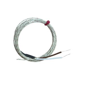 Thermocouple  jonction expose IEC  paires plates isoles en fibre de verre - Type T avec terminaison  queues nues - 1/0,315 mm x 2 M