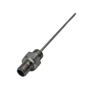 Capteur RTD Pt100 dautomatisation industrielle avec connecteur M12 - Type de raccordement de processus 1/4"NPT - Diamtre de la gaine de 3 mm - Longueur de la gaine de 100 mm