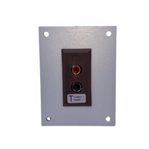 Panneau aluminium pour connecteur thermocouple avec douilles standard IEC Type T - 1 direction