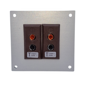 Panneau aluminium pour connecteur thermocouple avec prises de type T IEC Standard - 2 voies