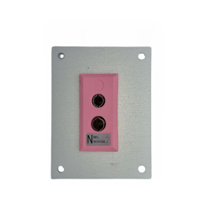Panneau aluminium pour connecteur thermocouple avec des douilles standard IEC de type N - 1 way