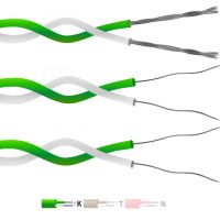 Type K PFA Isol Twin Twisted Pair Thermocouple Cble / Fil (IEC)
