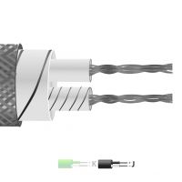 Câble / fil à paire plate isolée en fibre de verre de type J avec surbroïde en acier inoxydable (IEC)