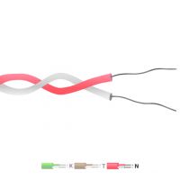 Type N PFA Isolé Double Paire Torsadée Thermocouple Câble / Fil (IEC)