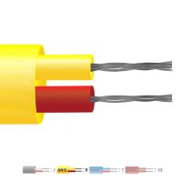 Cble / fil de thermocouple  paire plate isol en PVC de type K (ANSI)