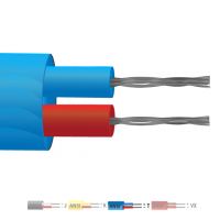 Cble / fil de thermocouple  paire plate isol en PVC de type T (ANSI)