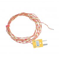 PFA isolé ANSI Exposed Junction Thermocouple avec plug miniature - Types K,T