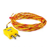 Thermocouples  pointe soude expose double torsion torsade haute temprature ANSI avec terminaison de fiche standard