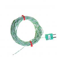 Thermocouple  jonction expose IEC double torsade isol PFA avec prise miniature - Types K,J,T
