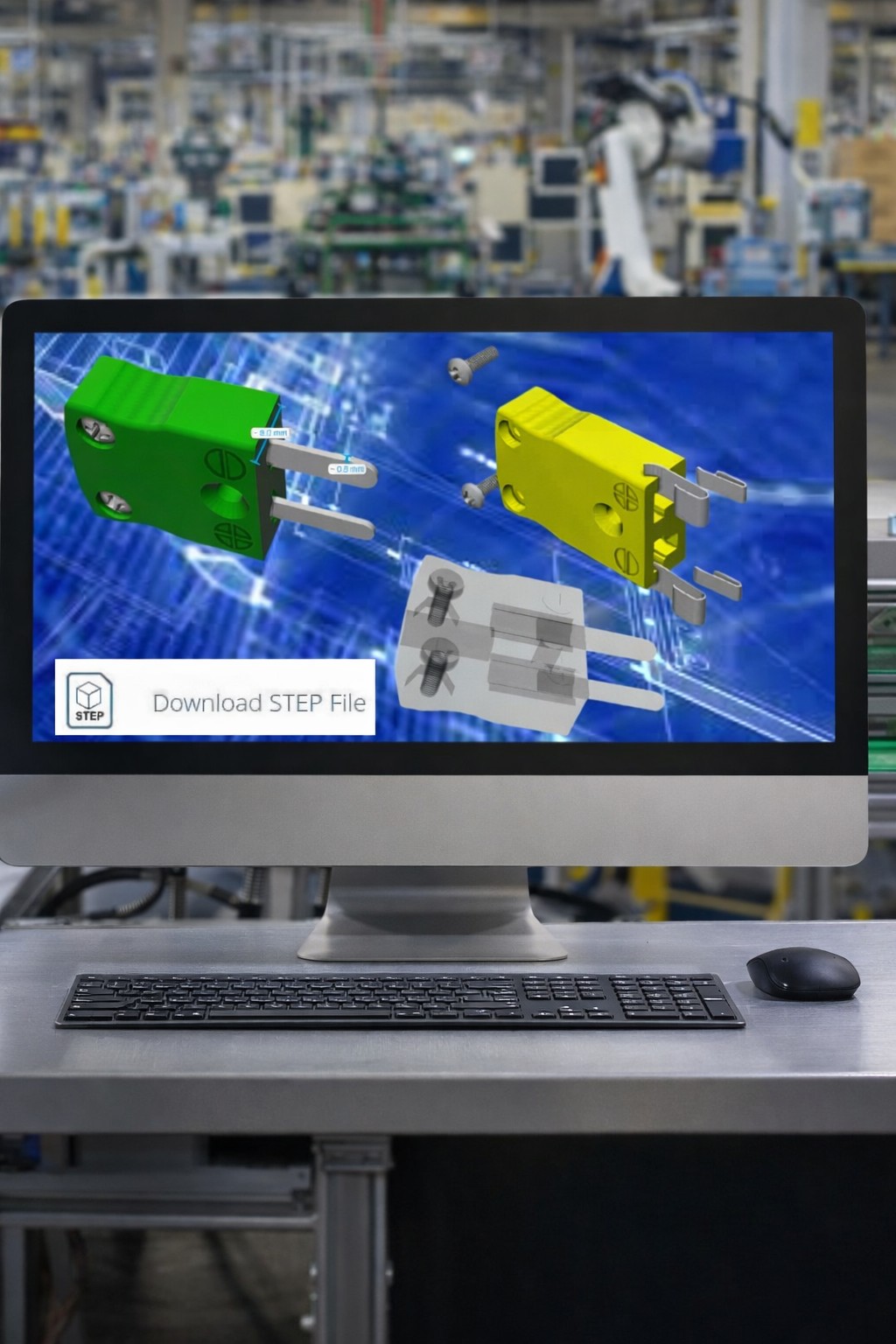 New 3D models now available for our thermocouple connectors